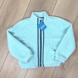 DSG Girls Cozy Fleece Full‎ Zip Jacket Shoreside Blue XS (6-7) Kids